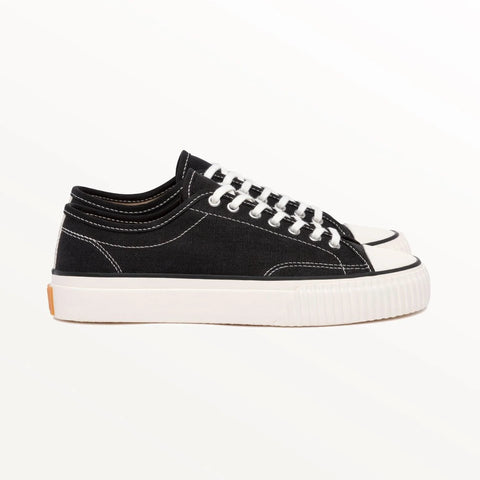 Collective Canvas Black and White Hemp Sneakers