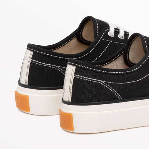 Collective Canvas Black and White Hemp Sneakers
