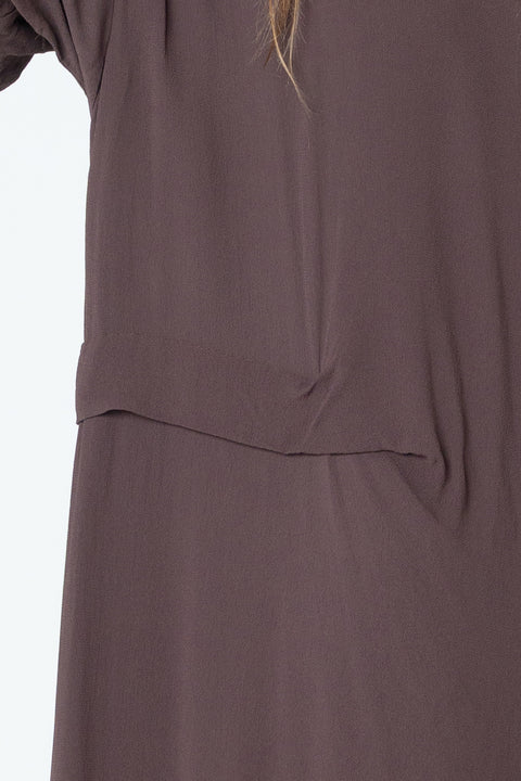 Company of Strangers Tuck Dress Brown