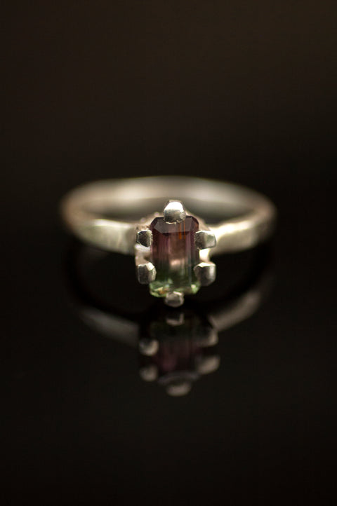 Jellybean Ring - Watermelon Tourmaline