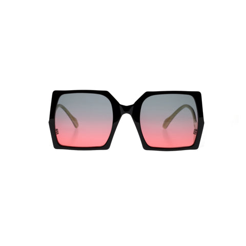 Age Eyewear Black and Pink oversized sunglasses