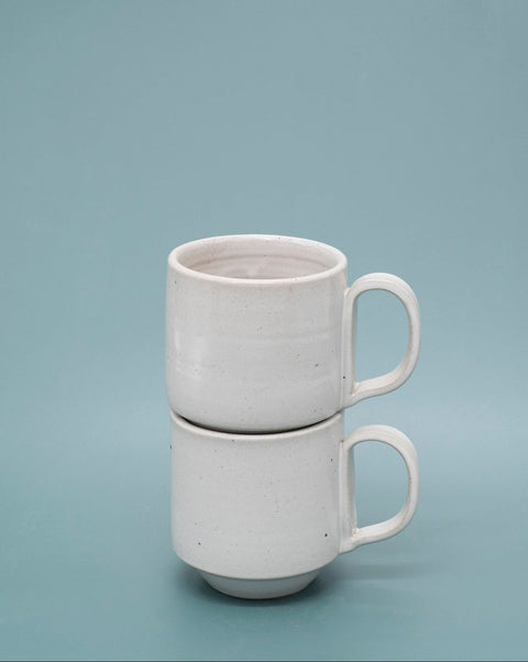 Richard Beachamp White tall stacking mug