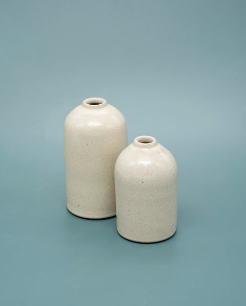 Medium Bottle Vase | Beige