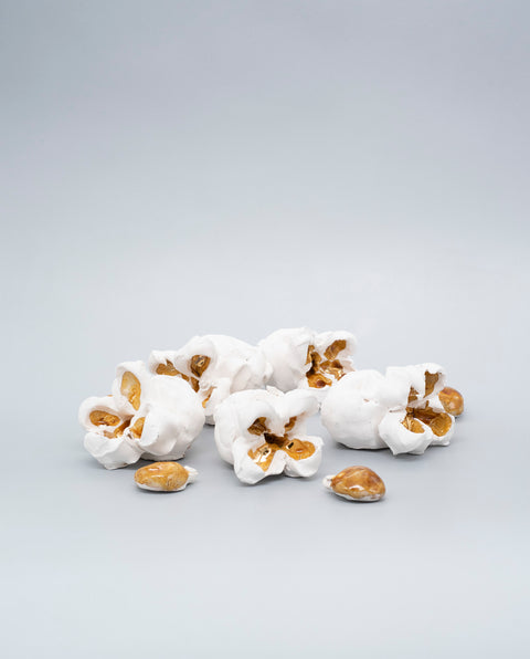 Madeleine Child White Ceramic Popcorn