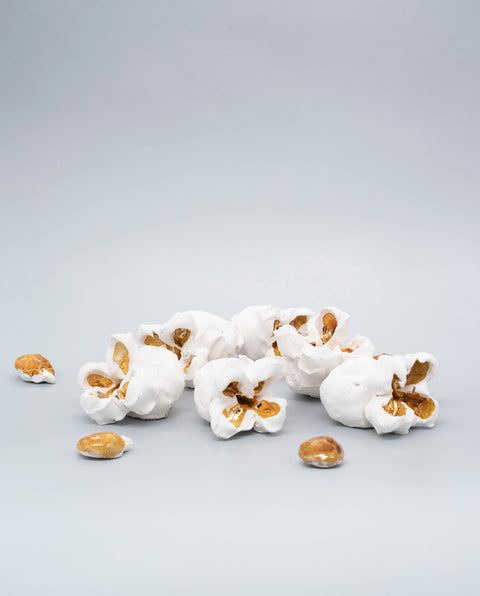 Madeleine Child White Ceramic Popcorn