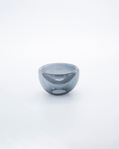 Matthew Hall Mid Century Glass Bowl Smoke