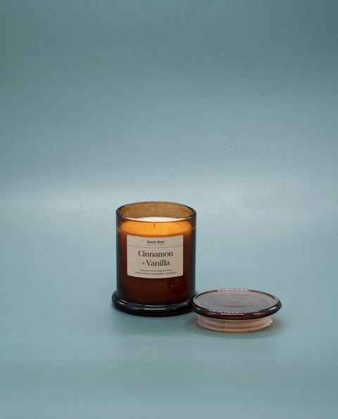 Hand Poured Soy Candle Cinnamon and Vanilla Scent