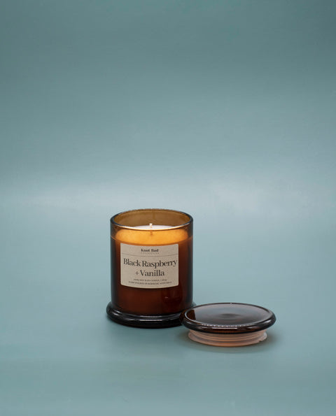 Hand Poured Soy Candle Black Raspberry and Vanilla
