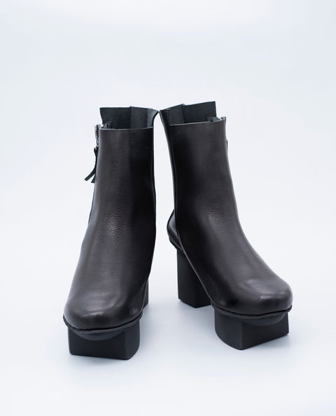 Trippen Black Ankle Boots With High Japanese Heel