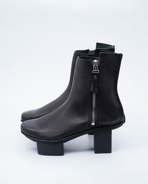 Trippen Black Ankle Boots With High Japanese Heel