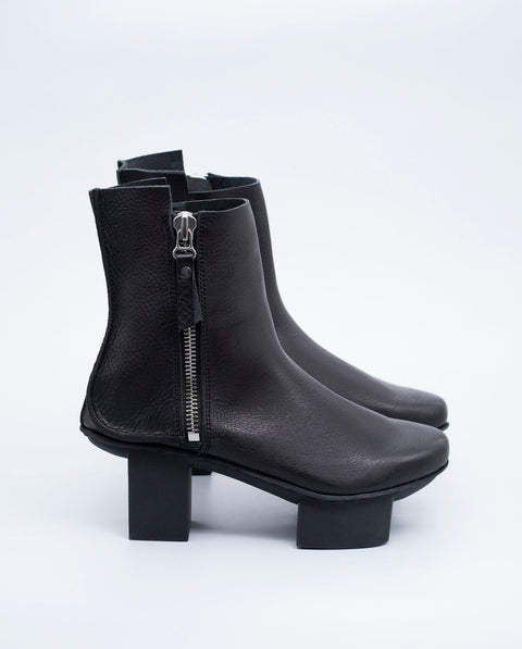 Trippen Black Ankle Boots With High Japanese Heel