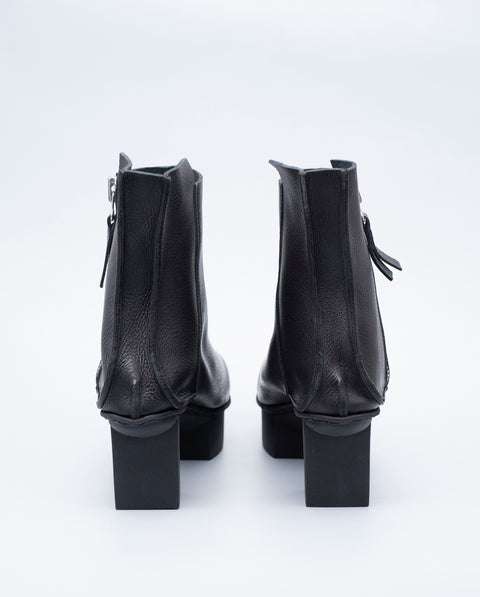 Trippen Black Ankle Boots With High Japanese Heel