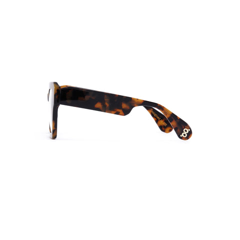 Age Eyewear Damage Tortoise Shell Oversized Sunglasses