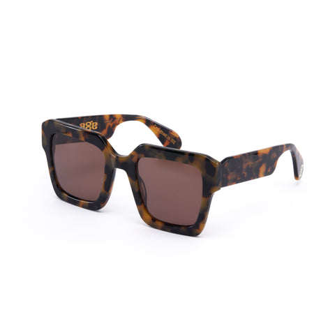 Age Eyewear Damage Tortoise Shell Oversized Sunglasses