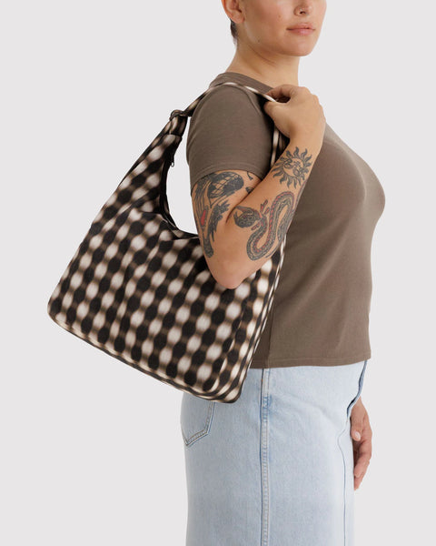 Shoulder Bag | Blurred Gingham