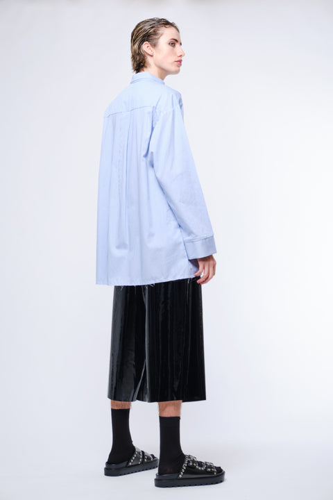 JPalm Blue Striped Cotton Oversize Evighet Shirt