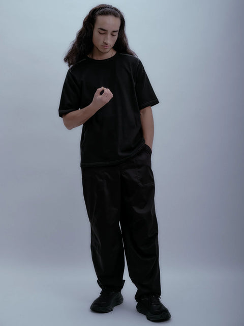 Millar Boddington Fatigue Trousers Mercerised Black Cotton 