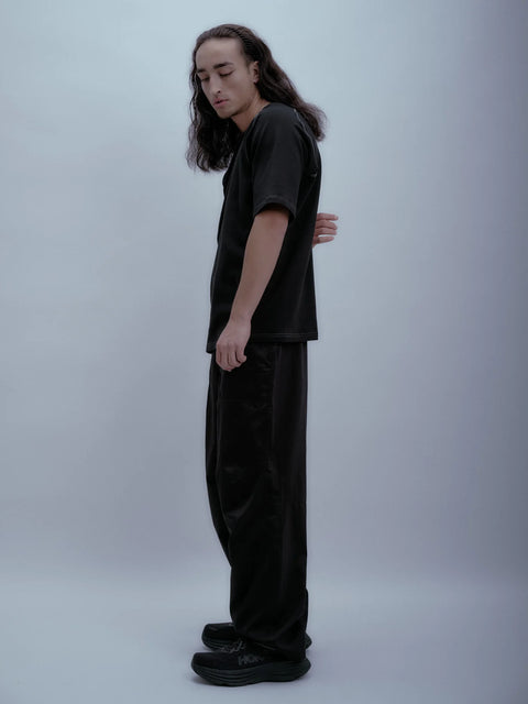 Millar Boddington Fatigue Trousers Mercerised Black Cotton 