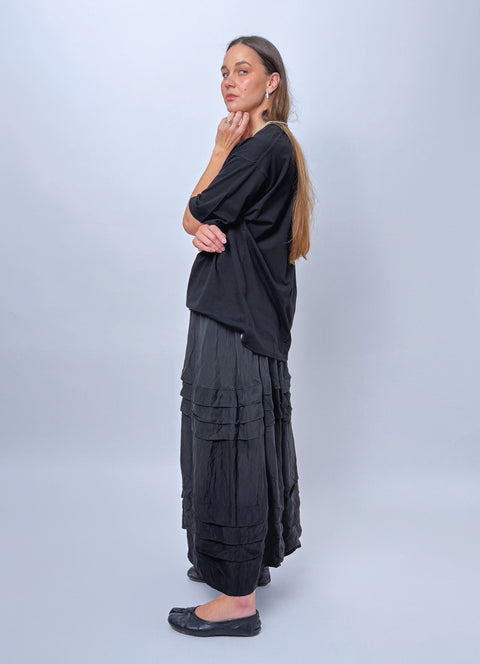 daylightmoon Remain in light circle skirt black 
