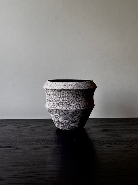 Raku Curved Vase
