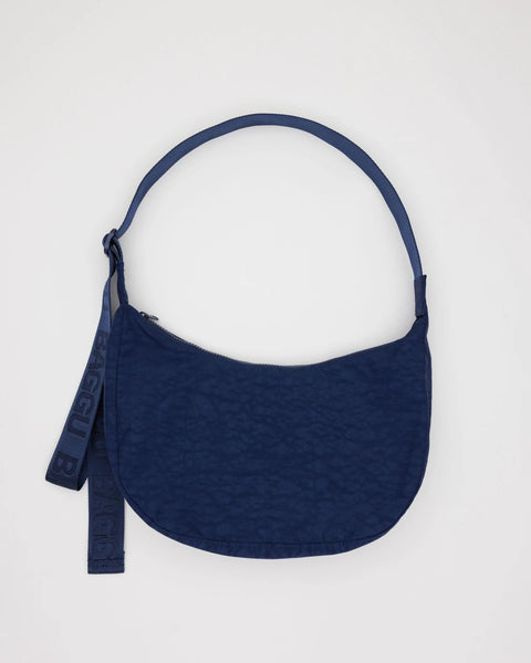 Medium Crescent Bag | Navy Blue