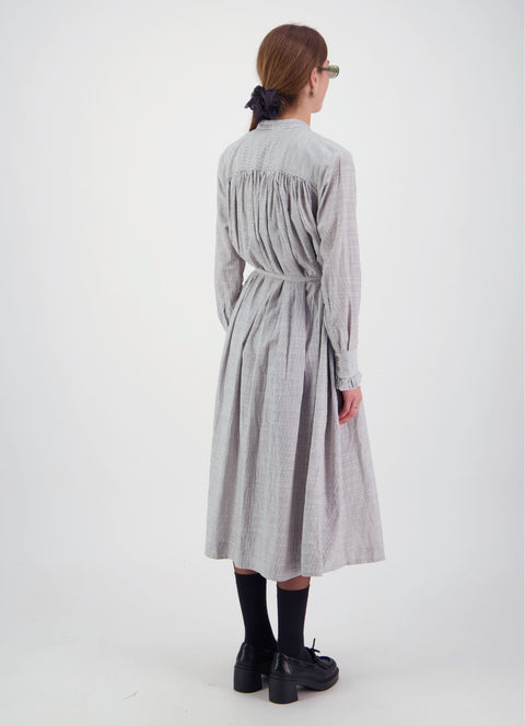 Daylight Moon into the cosmos white stripe maxi dress