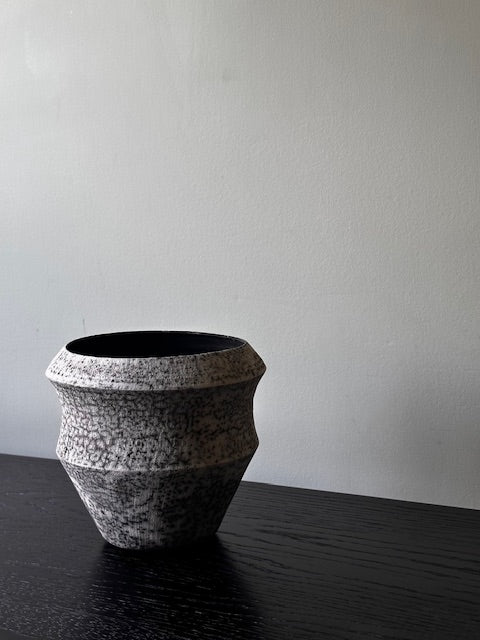 Raku Curved Vase