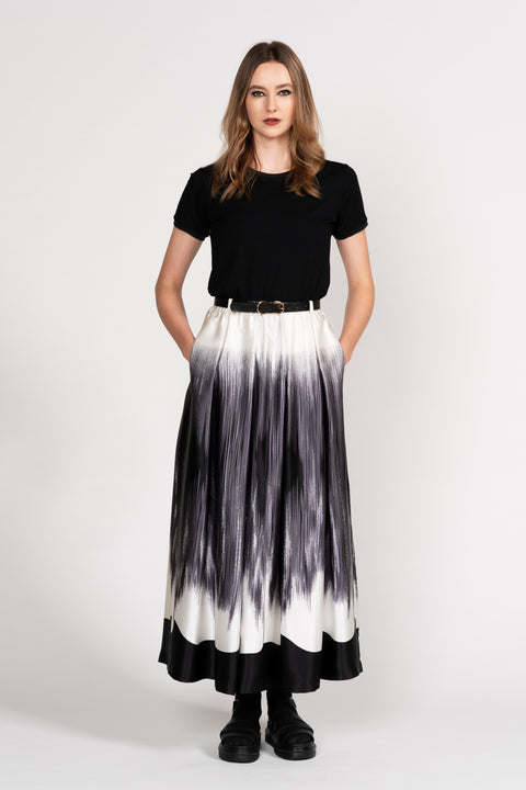 Chaplin Design - Tallulah Printed Silk Maxi Skirt 