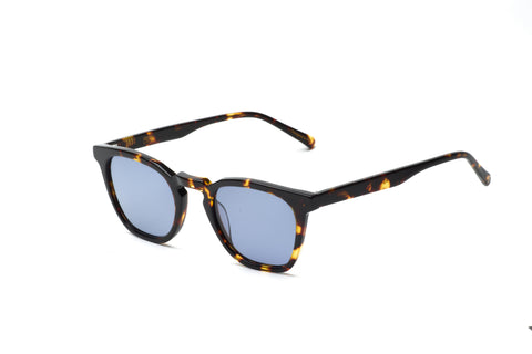 Age eyewear tortoise shell frames with blue tint lens