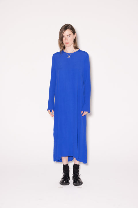 Company of Strangers Long Sleeve Yin Dress Bright Blue