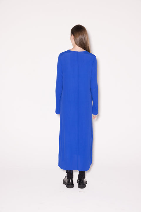Company of Strangers Long Sleeve Yin Dress Bright Blue