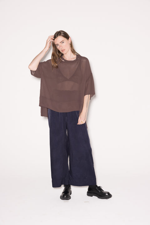 Company of Strangers Brown Tee Blouse