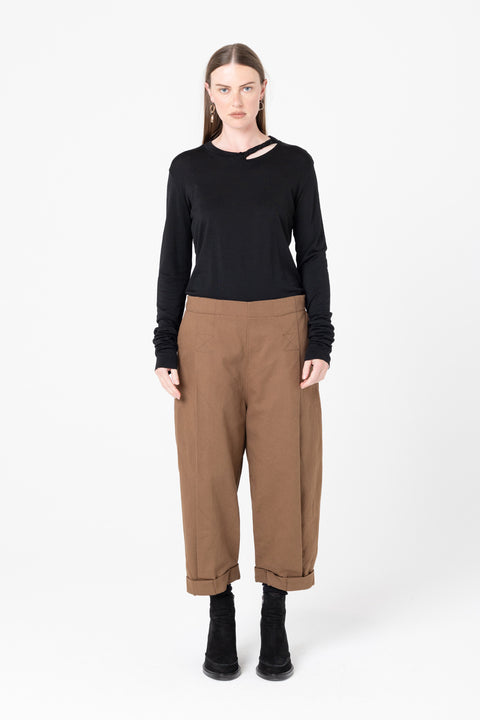 Company of strangers walut cotton cropped trousers