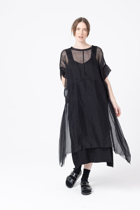 Company Of Strangers Sheer Silk Georgette Circle Dress