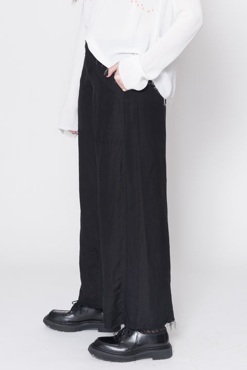COS Joy Pants Black Linen Viscose