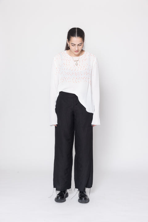 COS Joy Pants Black Linen Viscose