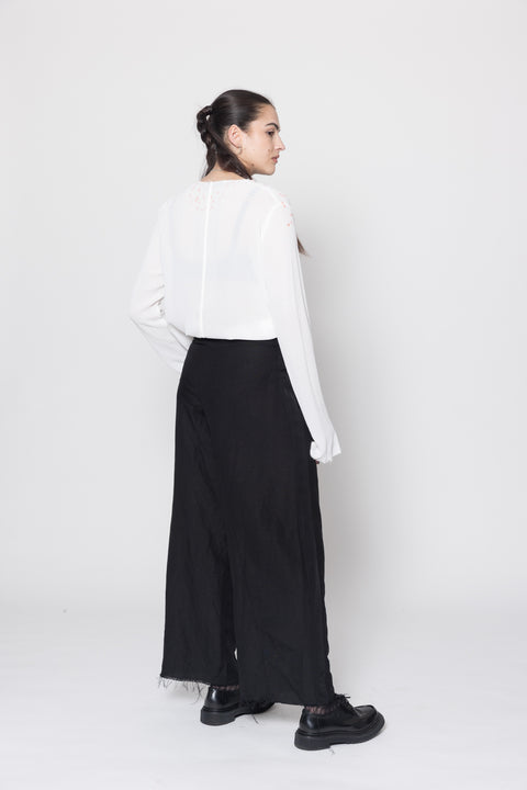 COS Joy Pants Black Linen Viscose