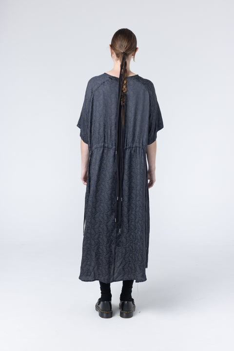 Company of Strangers We Float Dress Ink Paisley Print 