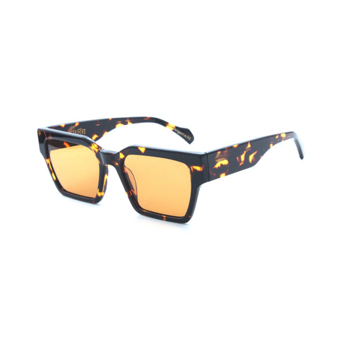 Age eyewear carnaage sunglasses orange lens with brown tortoise frames