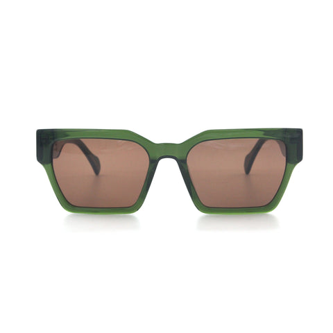 Age Eyewear Carnage Sunglasses Sage green frames with brown lens