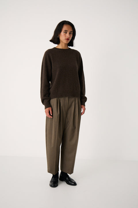 Francie Nimbus Knit Brown possum sweater