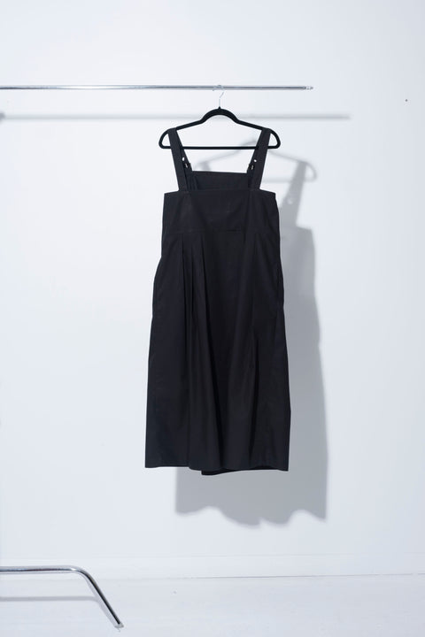 JPalm Marta Buckle Strap Dress Black Cotton 