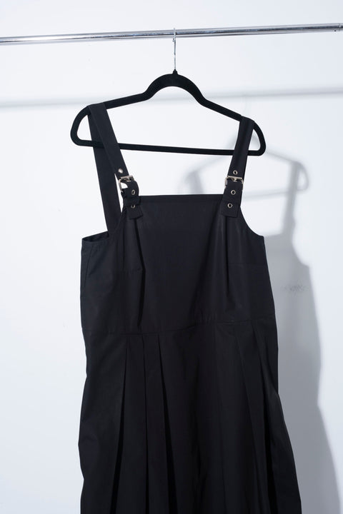 JPalm Marta Buckle Strap Dress Black Cotton 