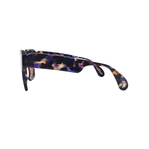 Damage Indigo Tort Square Frame Sunglasses