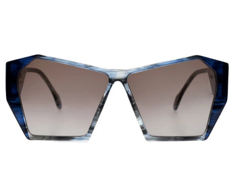 Damage Blue Grey Sunglasses