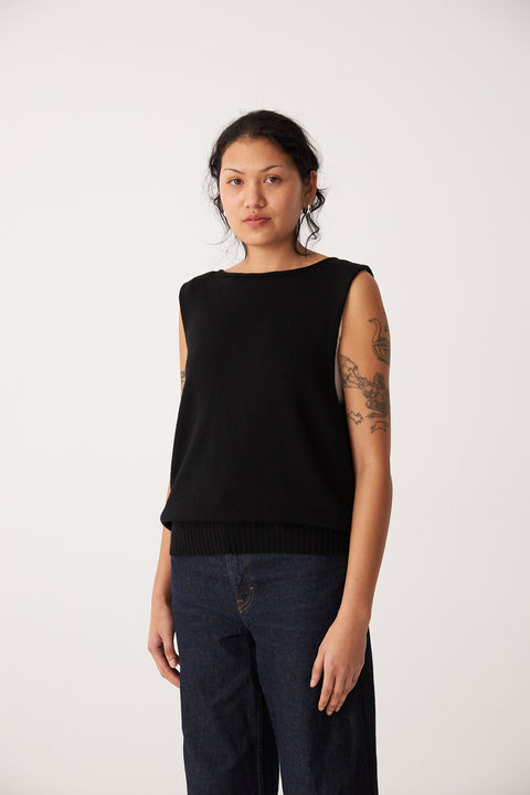 Francie Start Vest Black
