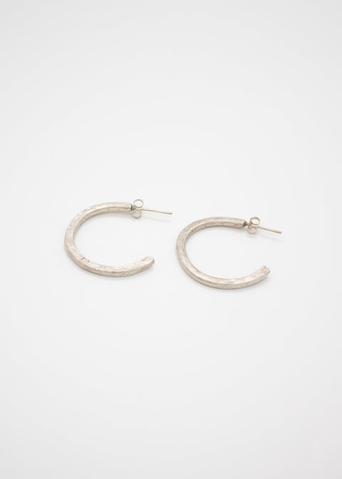 Hands Of Sand Medium Hammered Hoops