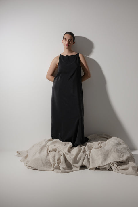 James Brown Silk A-line shift dress