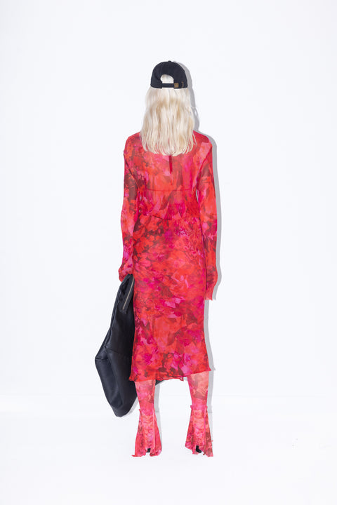 Jimmy D Floral Bias Cut Wrap Dress