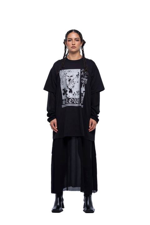 JPalm Slow Form tshirt Dress